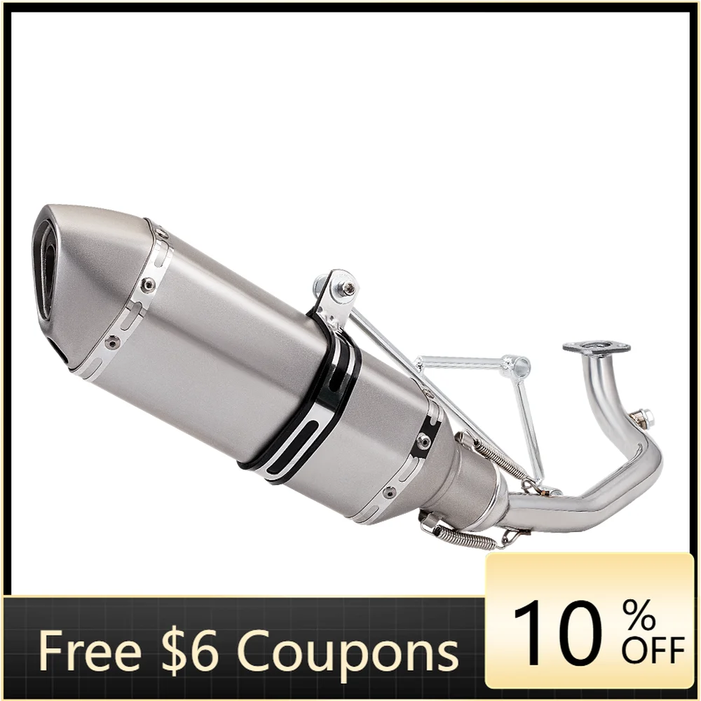 STLF High Performance Exhaust Pipe for GY6 125 150cc Scooter Exhaust Link Pipe Middle Pipe 51MM Scooter Exhaust System