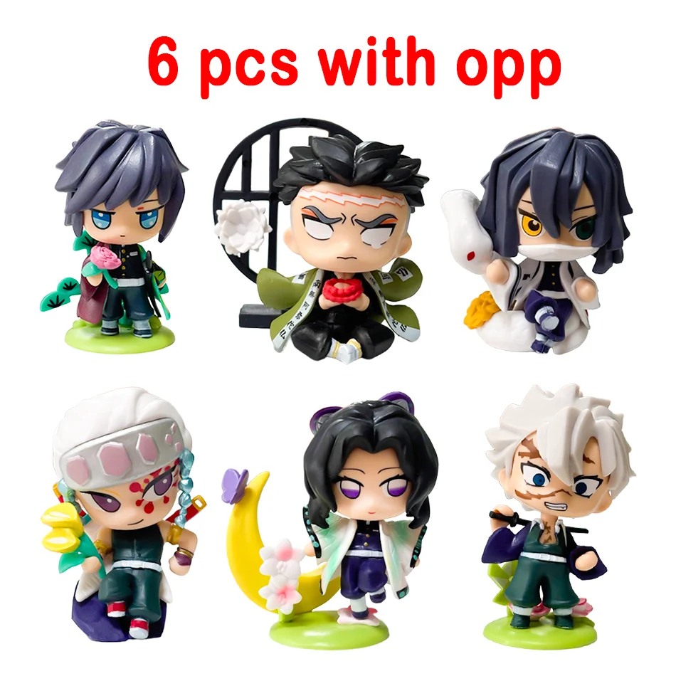 Figurine de dessin animé Demon Slayer Tanjiro Kamado Nezuko, boîte aveugle, statue créative personnalisée, modèle d'ornement, boîte cadeau surprise