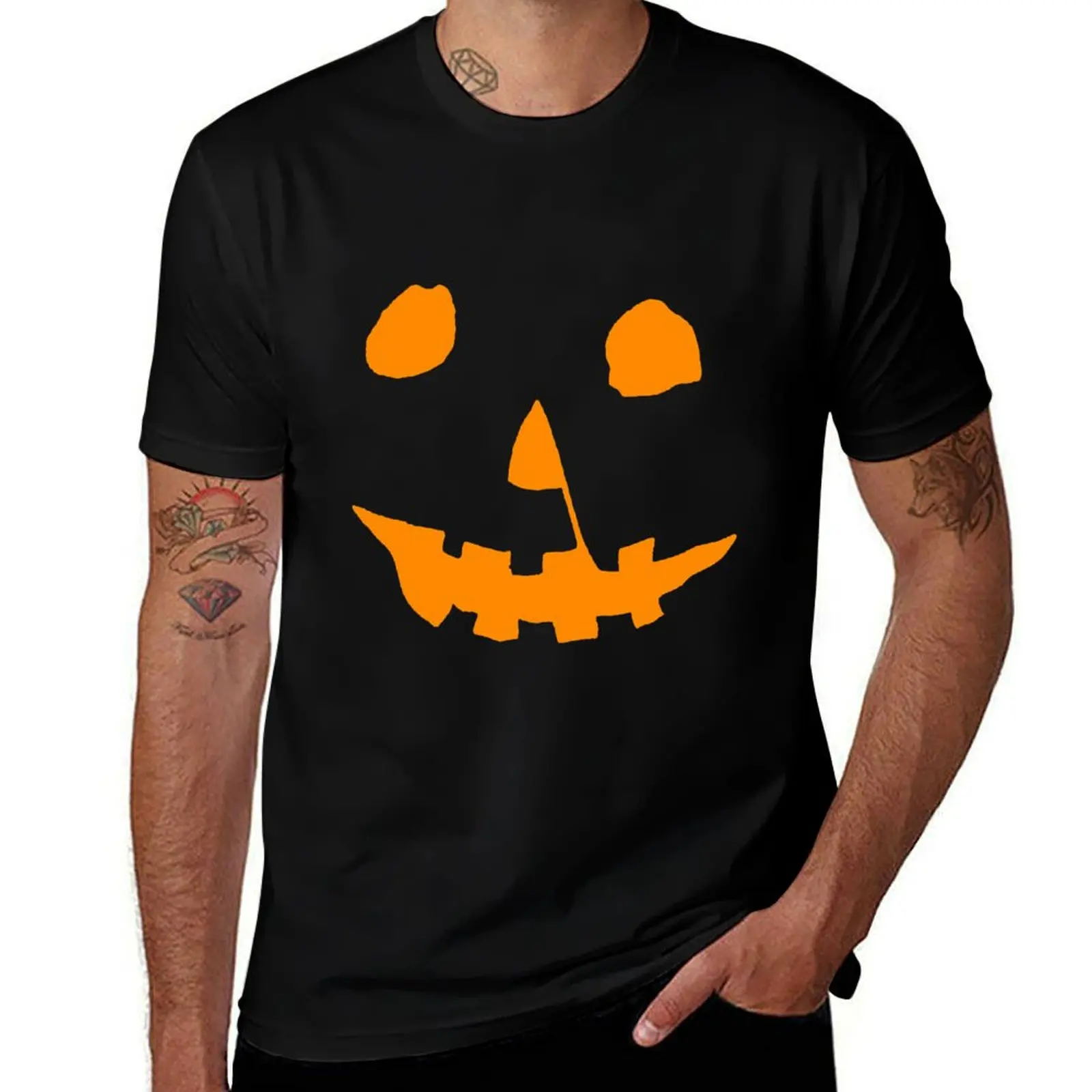 Halloween Movie Jack-O'-Lantern T-Shirt Plus Size Street Style Tee