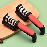 Quick Multi-function Sharpening Tool 3/4 Stages Non-slip Base Knife Sharpener Kitchen Accessories Knife Slicker