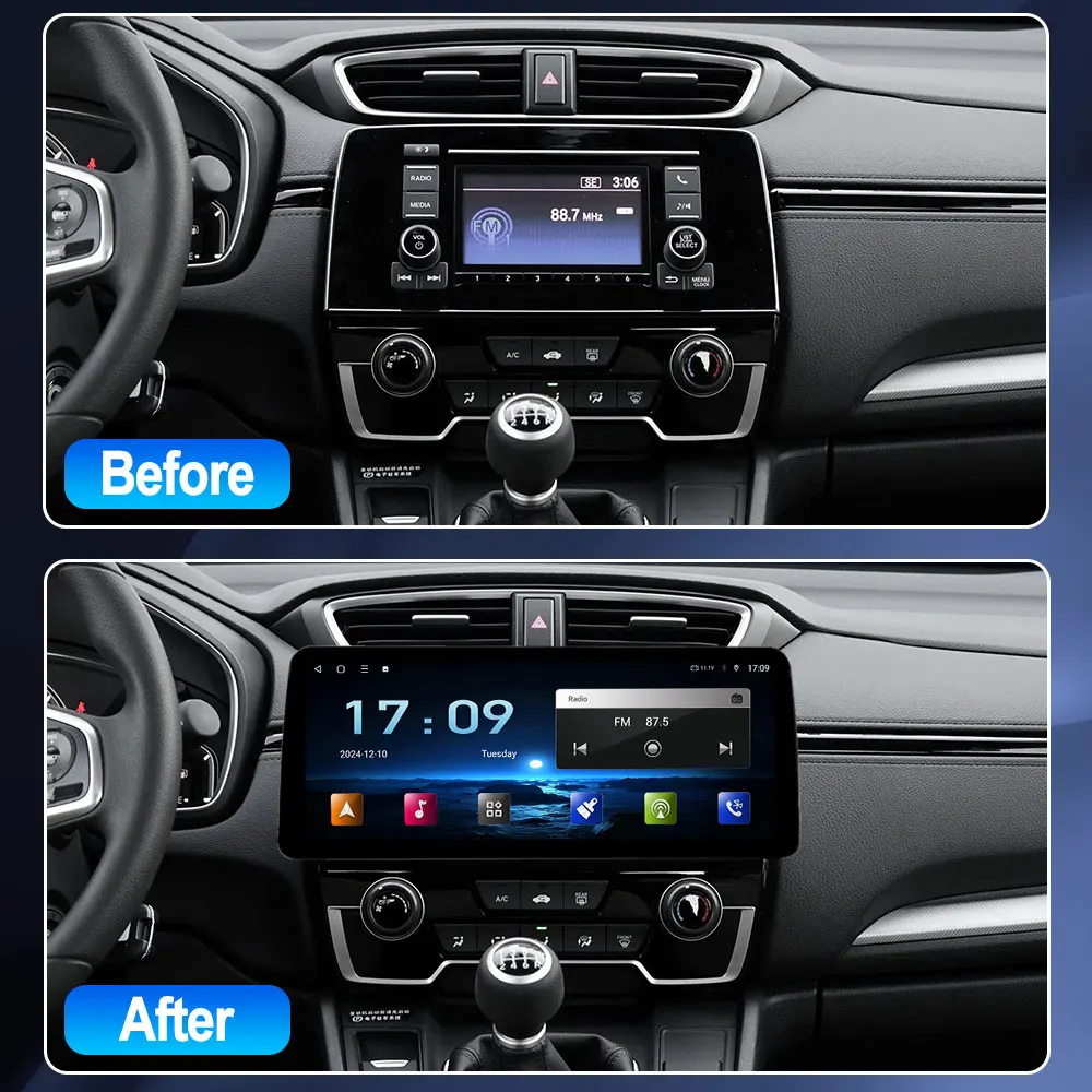 Android 13 Car Radio For Honda CRV CR-V 2017-2022 12.9inch Carplay Autoradio Auto GPS Navi  Multimedia Player Stereo All-in-One