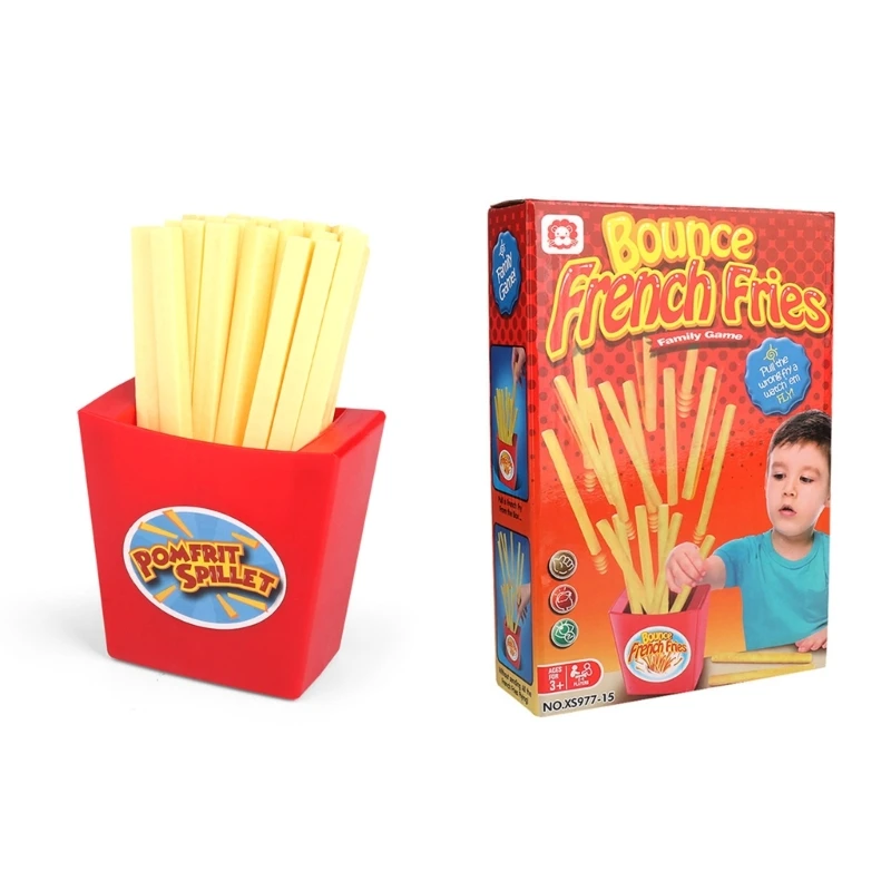 Bounce French Fries Flying Potato Chips ของเล่นความบันเทิงสำหรับผู้ใหญ่และเด็ก Tricky Draw Lot เกมกระดานสำหรับงานปาร์ตี้