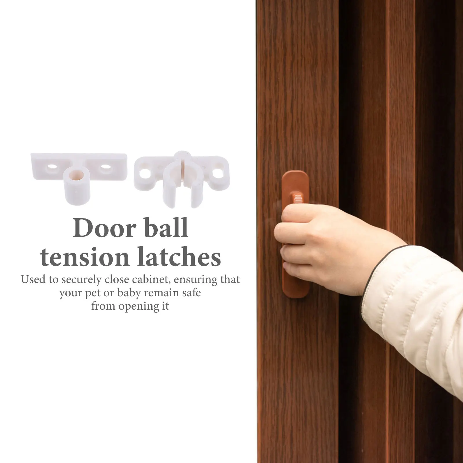 

12Pcs Door Ball Latch Cabinet Catch Furniture Ball Tension Latch for Home Office Drawer Wardrobe Cabinet Door Catches