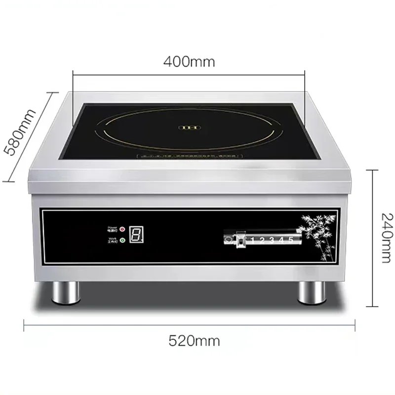 

Good Quality Electromagnetic Furnace Stove High-speed 8000W OEM Stainless Steel Intelligent Electric Commercial Induction Cooker