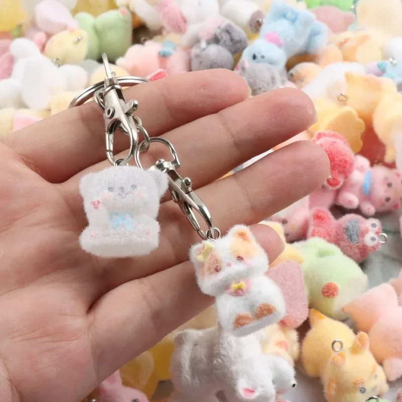 1/10 unidades: llavero con forma de gatito adorable, colgante de gato kawaii para bolso, adorno de resina, llavero para mochila, adorno para colgar, correa para teléfono, portátil.