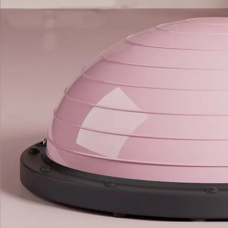 كرة تدريب توازن كرة اليوغا، تتميز بمقاومة وتصميم نصف كروي، مناسبة للاستخدام في صالات الصالات الرياضية المنزلية النسائية #2