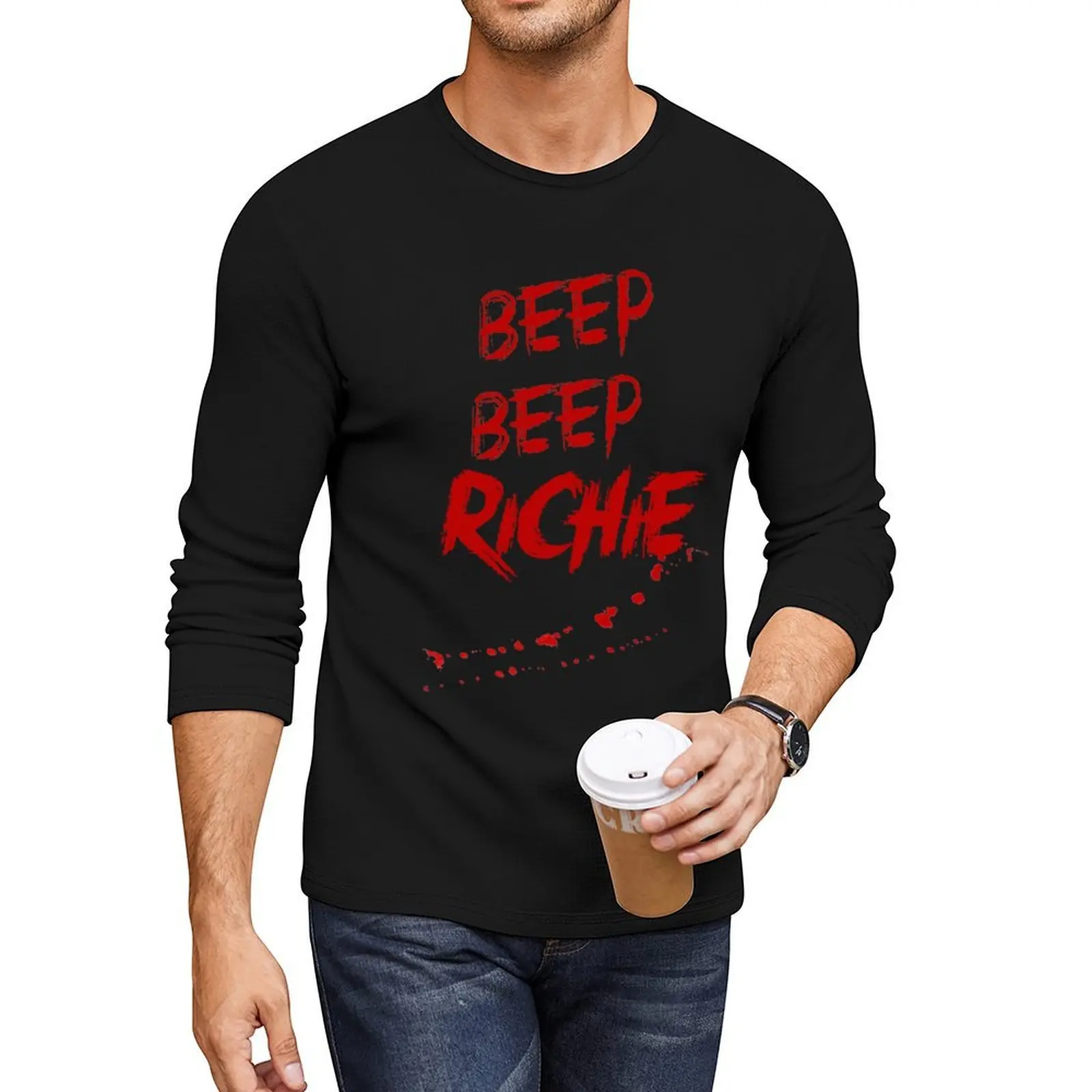 Beep! Beep! Long T-Shirt tops shirts graphic tees Aesthetic clothing graphic t shirt oversized t shirts for men