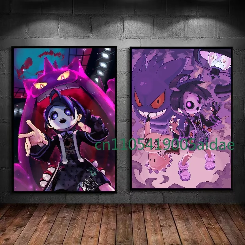 

Pokemon Gengar Eevee Art Home Modern Living Room Friends Gifts Canvas Decoration Posters Wall Paintings Aesthetic Poster Picture