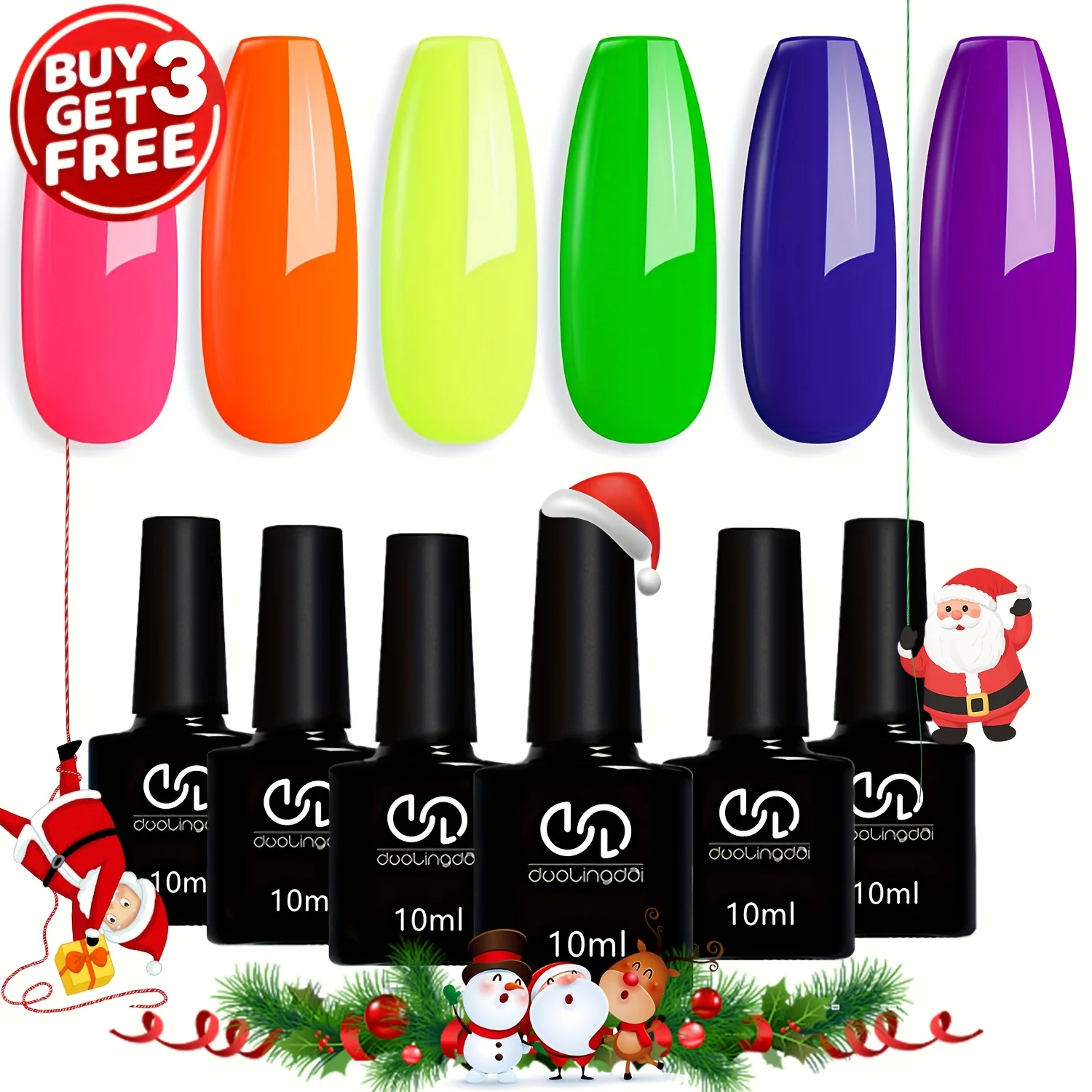 

Набор из 6 гель-лаков по 0,34 унции, одинаковый цвет и флакон, гель-лак для снятия, набор для маникюра, для салона и домашнего использования, для женщин