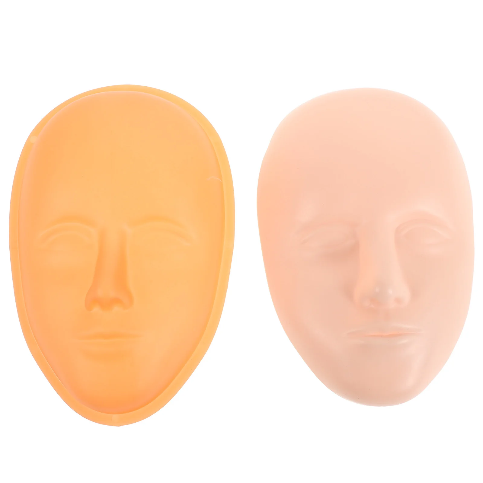 

Practice Silicone Makeup Skin Base Realistic Fake Face for Eyebrow Tattoo Eyeliner Lip Makeup Practice Training Artist Face