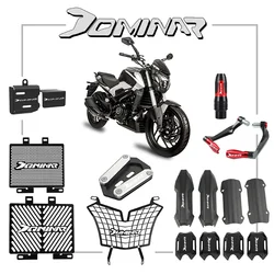 Headlight Guard FOR BAJAJ DOMINAR 250 DOMINAR 400 Side Stand Brake Fluid Reservoir Radiator Guard Grille Protector Cover Lights