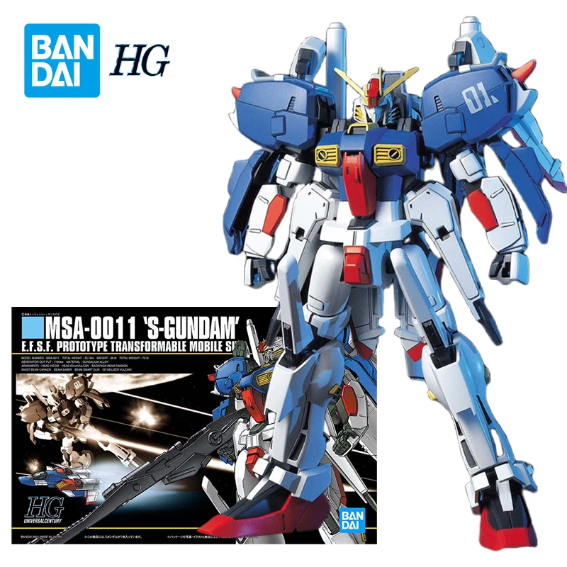 

Конструктор Bandai HGUC 1/144 MSA-0011 S Gundam: Мобильный костюм Z Gundam, модель для сборки, игрушка для мальчиков, подарок