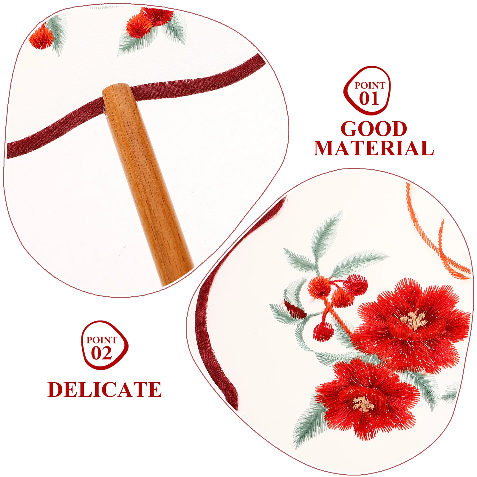 

Exquisite Circular Chinese Decor Hand-Made Embroidery Round Retro Traditional Hand Tassel Circular For Room Decoration Light