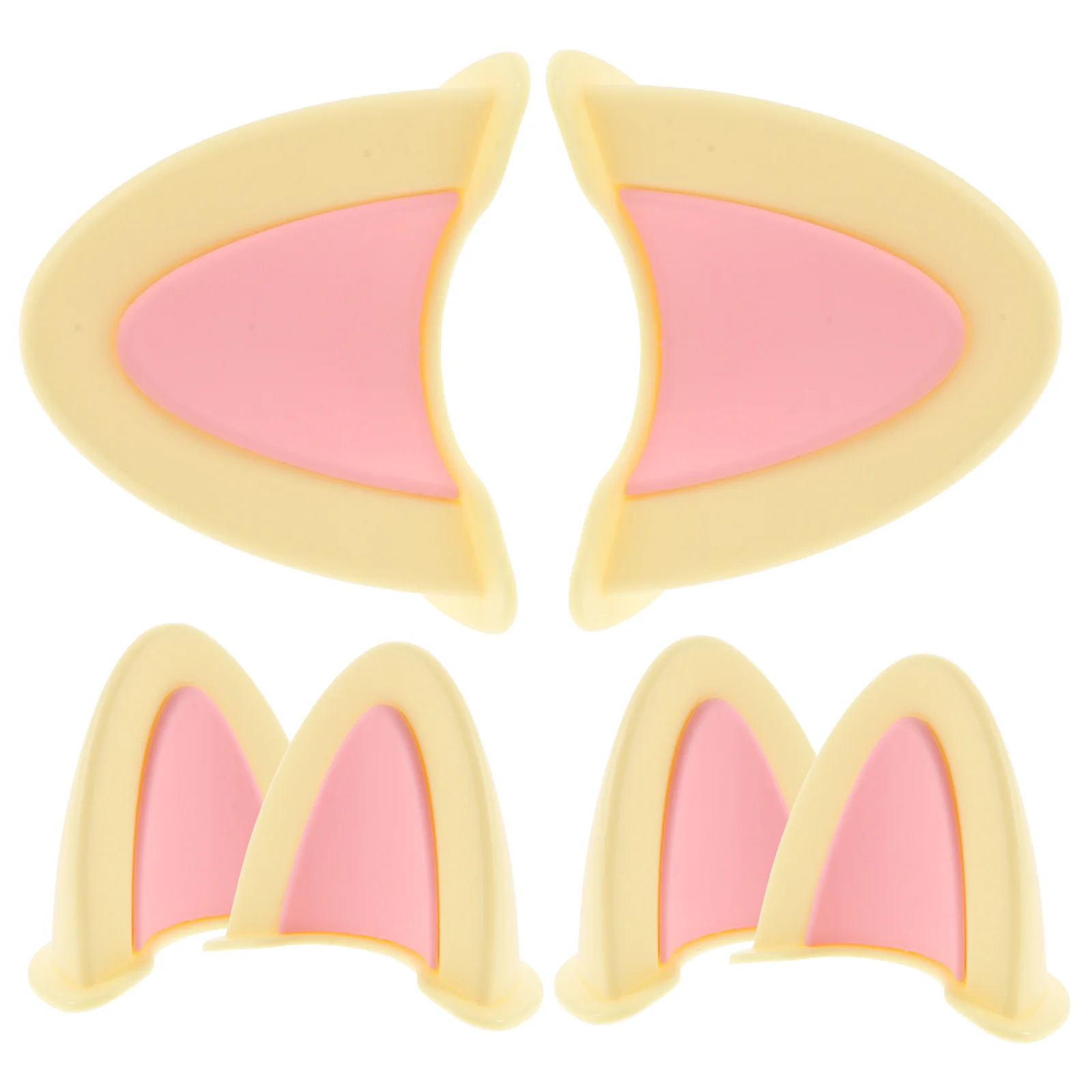 

Cat Ear Decor Kitten Ears For Motorcycle , Fashionable Animal Ear Accessories, Durable Abs, Easy Install,