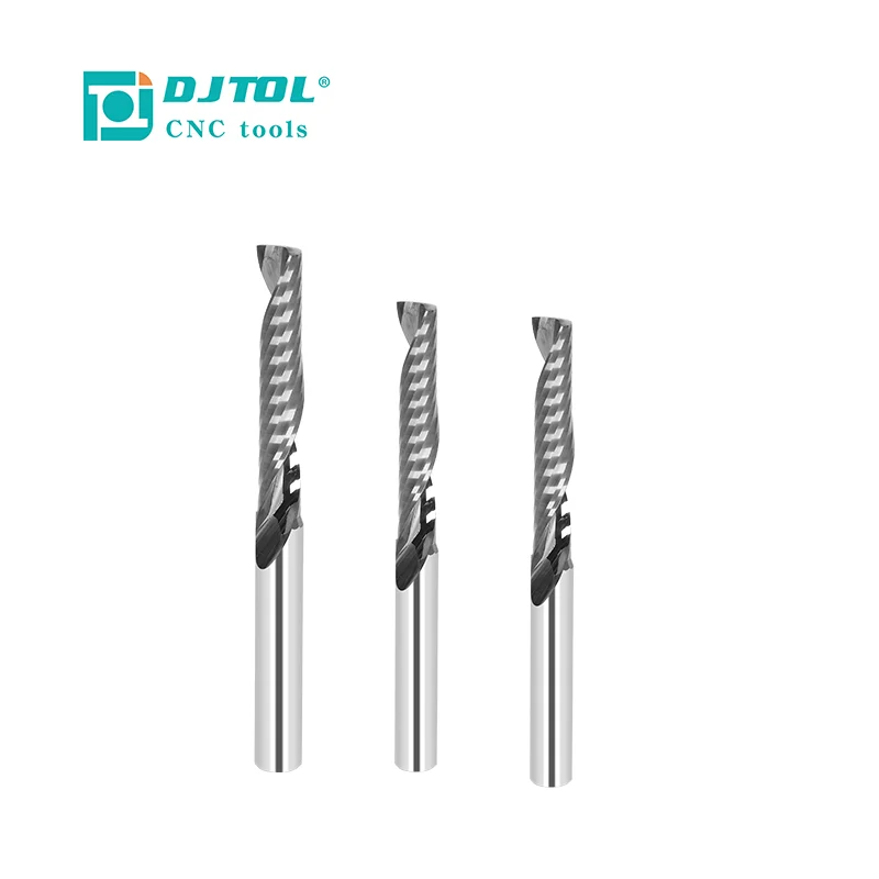 

One Flute Spiral Bits for CNC Tools Acrylic Cutting on Wood PVC Plastic Materials Milling Cutter