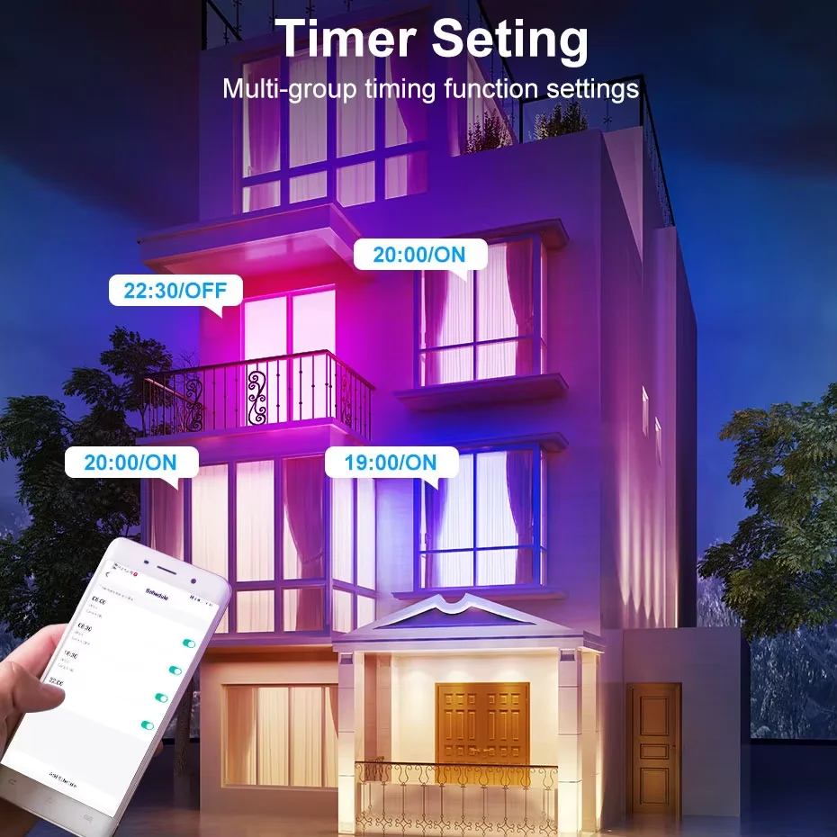 Smart Zigbee LED Light Bulb E27 B22 15W RGBW Color Changing Dimmable Compatible with Alexa Google Home Voice Control 110V/220V - view 5
