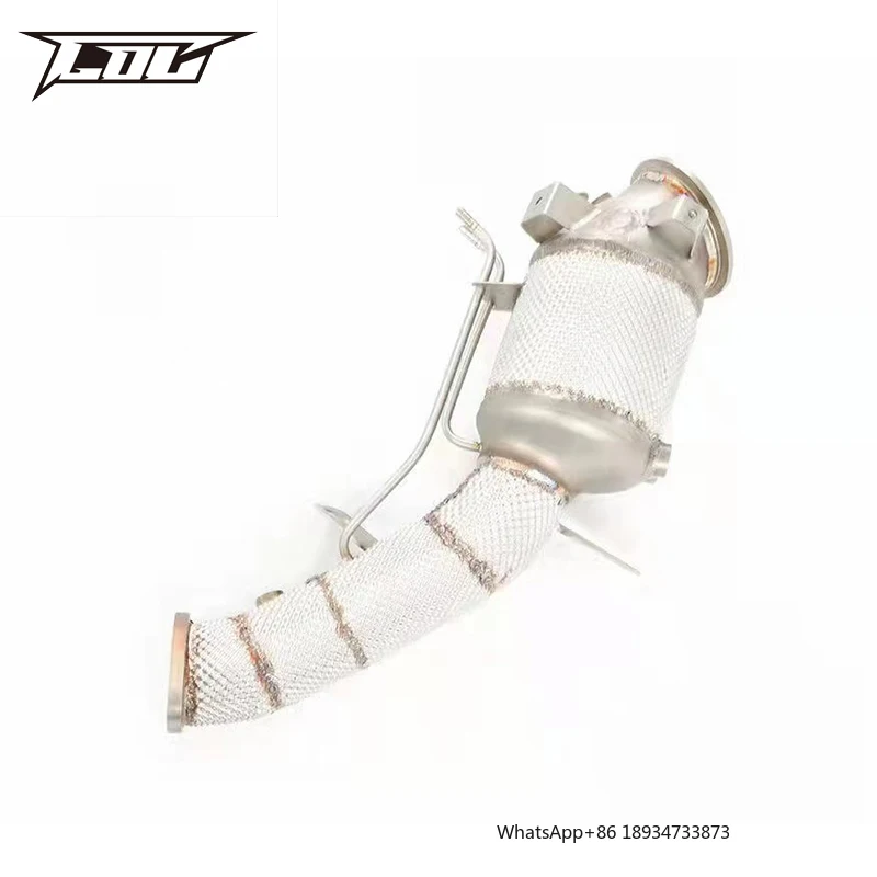 Exhaust Downpipe For Cadillac CT5/XT5/XT6 2.0T 2019-2023 Stainless Steel High flow catted downpipe with catalyst