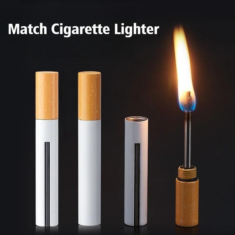

Newest Cigar Igniter Match Coal Oil Lighter Windproof/Waterproof Open Flame 10000 Times Cigarette Lighters & Smoking Accessories