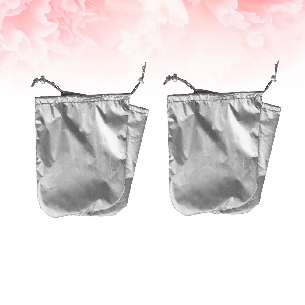 

4Pcs 33x27cm Snowproof Side Mirror Cover Waterproof Oxford Fabric Car Rear View Protector Anti-Scratch Drawstring Design for All