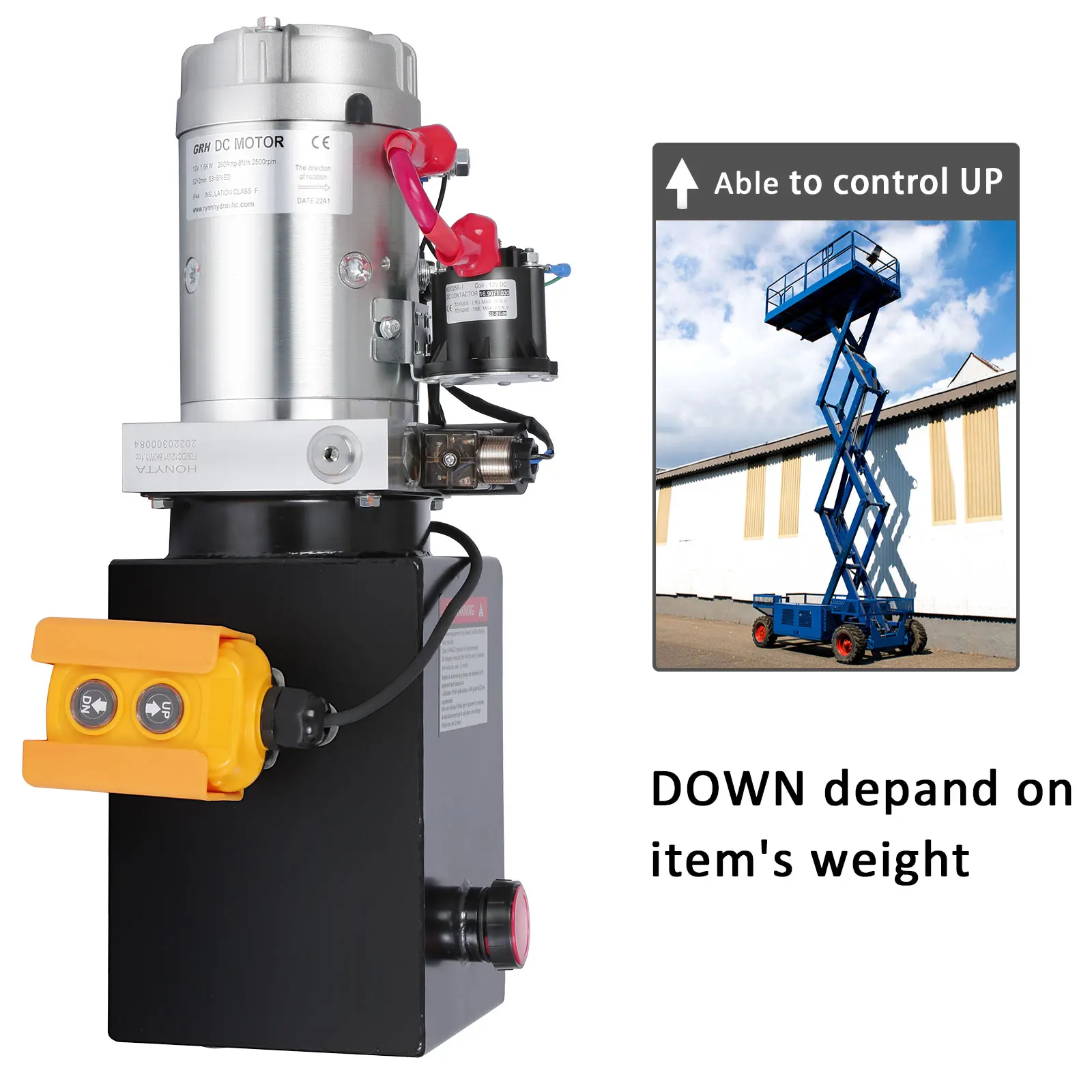 High Quality 4 Quart Cast Iron Hydraulic Power Unit Factory DC12V 4 Quart Cast Iron Hydraulic Power Unit