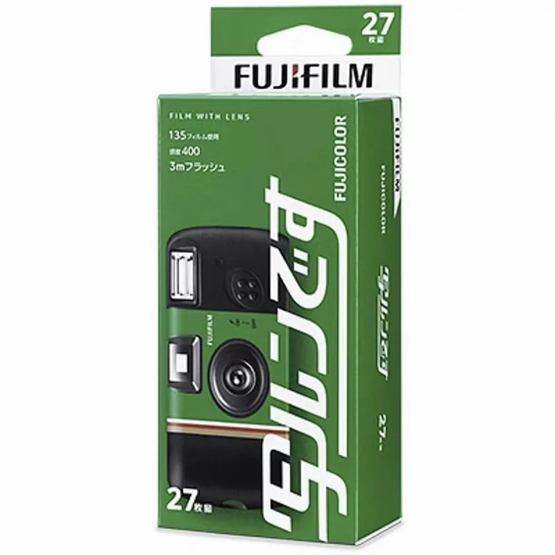 Fujifilm Quick Snap/Fujifilm Quick Fun/Fujifilm ACE 400 Fujifilm كاميرا فيلم للاستخدام مرة واحدة مع فلاش 27 تعريضات الصور