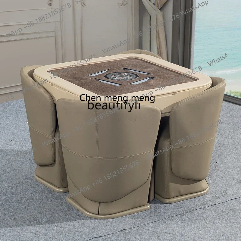 

D178 Y Solid mahjong machine Automatic dining table Dual-purpose tea table Integrated electric mahjong table Mute machine