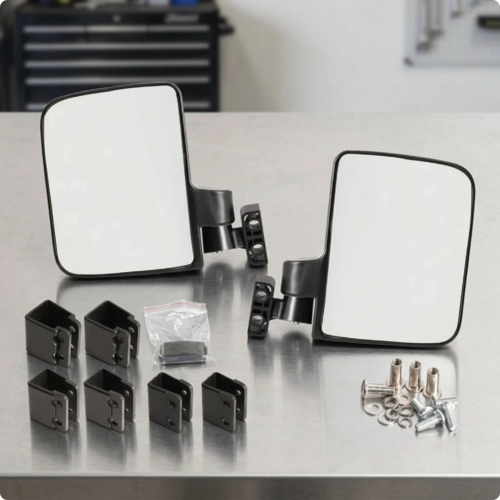 Golf Cart Rear View Mirrors Sturdy Golf Cart Mirrors Impact-Resistant VibrationAbsent for Golfers