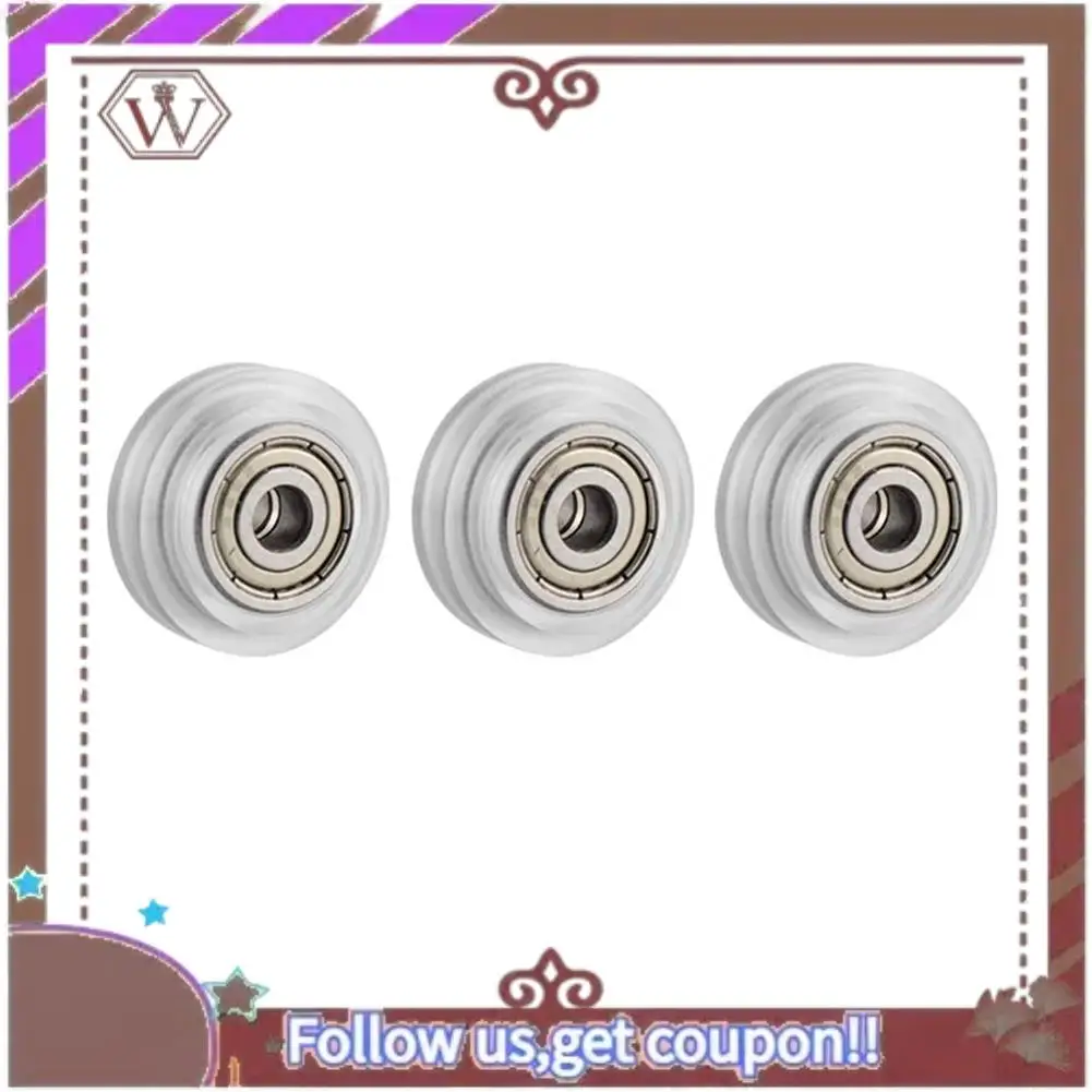 ABBG-26PCS عجلات بكرة شفافة 625Zz عجلة بكرة بلاستيكية السلبي عجلة مستديرة الأسطوانة للطابعة ثلاثية الأبعاد من سلسلة Creality CR-10