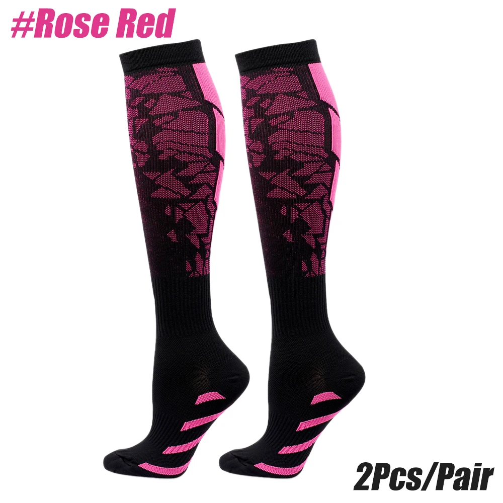 1/3/6 paar Sport Compressiekousen Verpleging Dames en Heren Kousen Verpleging Wandelen Reizen Vliegsokken Hardlopen Fitness Sokken