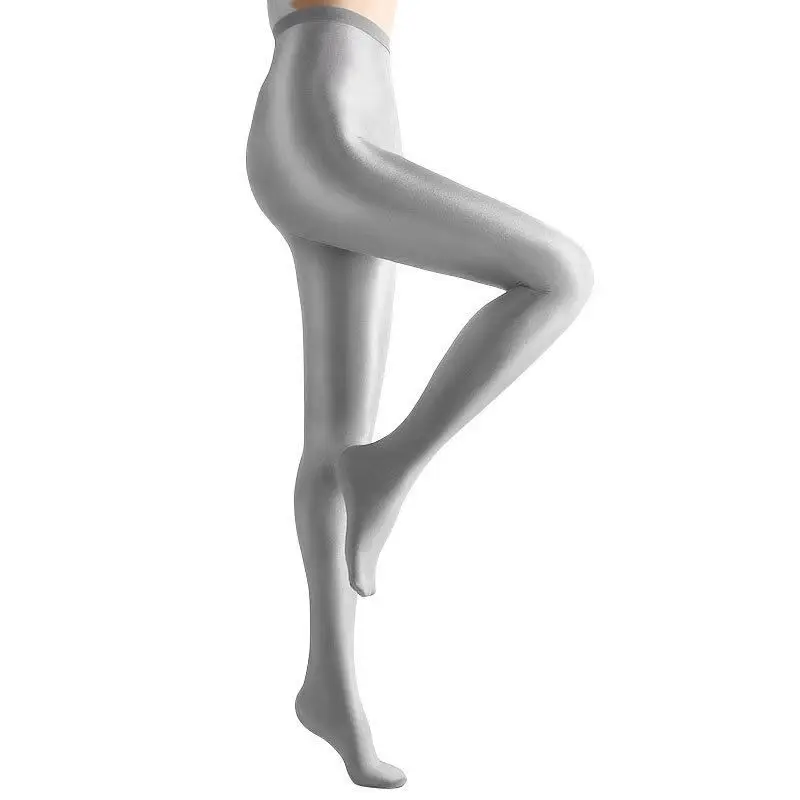 Sexy YOGA-Hosen 70D Formgebende Glanz-Strumpfhose Damen-Leggings Glänzende Öl-Satin-Strumpfhose Unterwäsche Tanz Sänger Reflektierende Strümpfe N – Detail 10