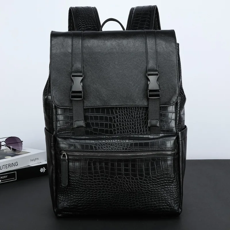 

2026 New Fashion Backpack Men Luxury Brand Design Men's Backpacks Large Capacity Business Travel Bag 15 inch Laptop Backpack
