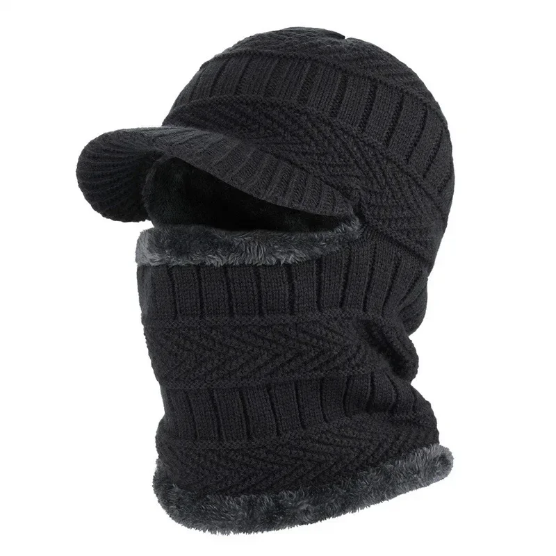 

Winter Hat for Men Skullies Beanies Hats Winter Beanies for Men Women Wool Scarf Cap Balaclava Mask Bonnet Knitted Hat for Women