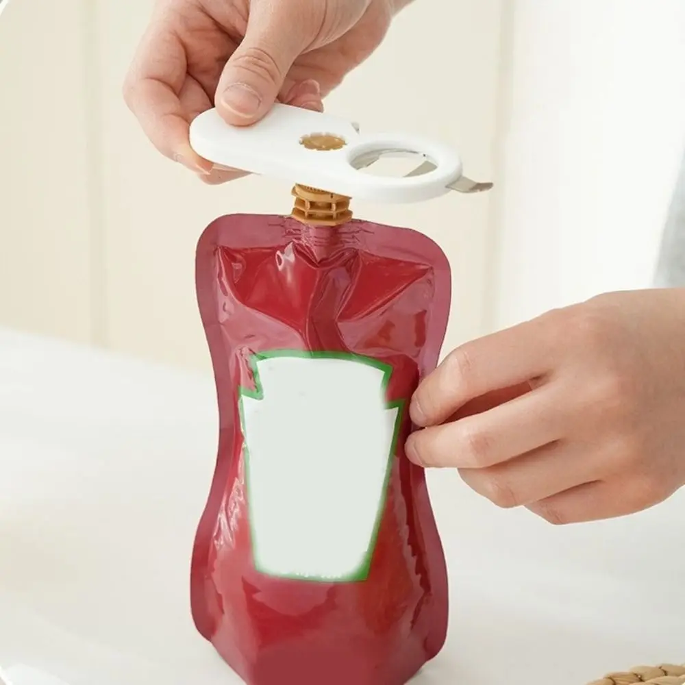 

1/3PCS 5-In-1 Magnetic Bottle Opener Lightweight Ergonomic Can Opener Easy Open Cap Strong Sticky Jar Opener Kitchen Tool
