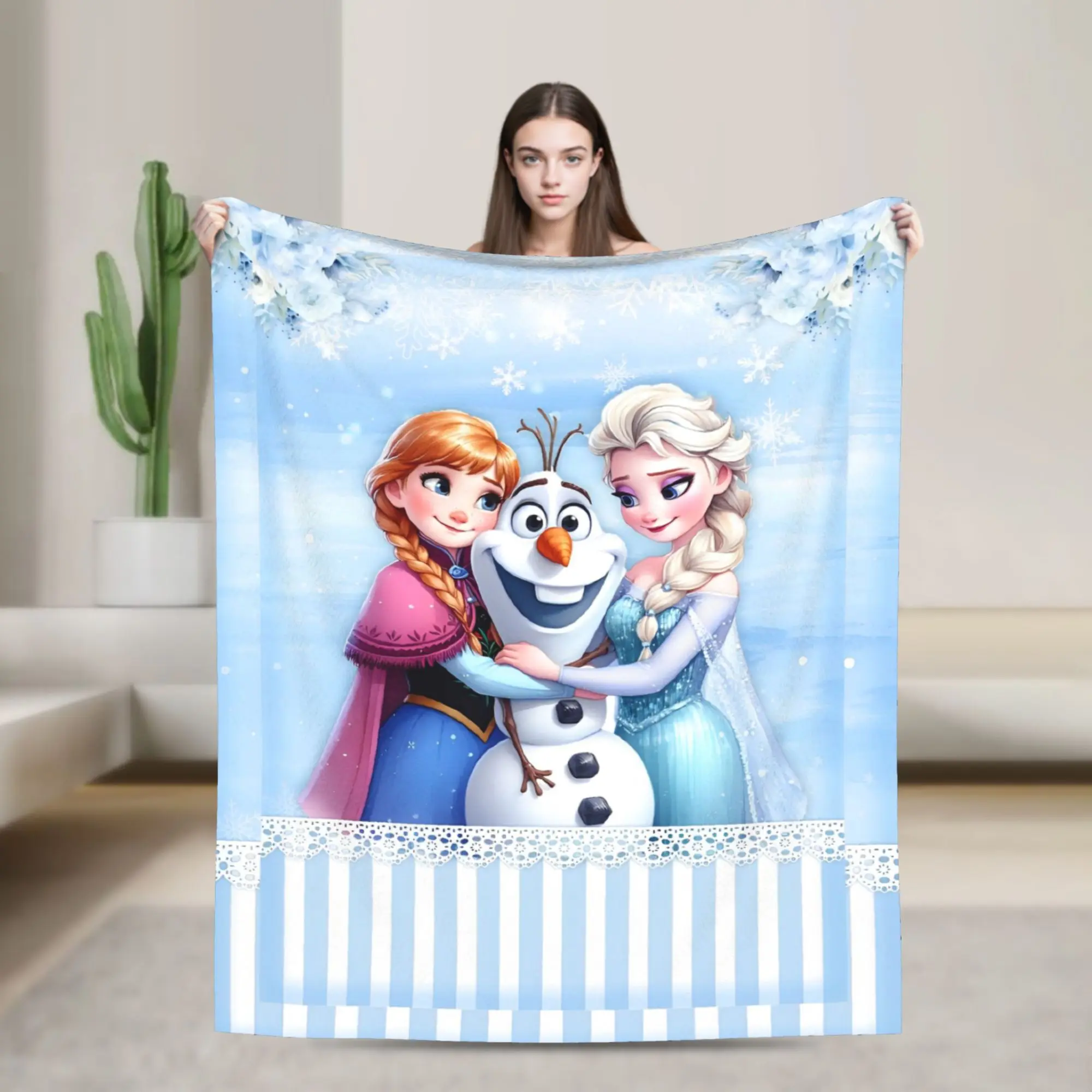 

Одеяло «Холодное сердце» аниме «Эльза», мягкие и легкие пледы разных размеров для дивана, дивана и кровати