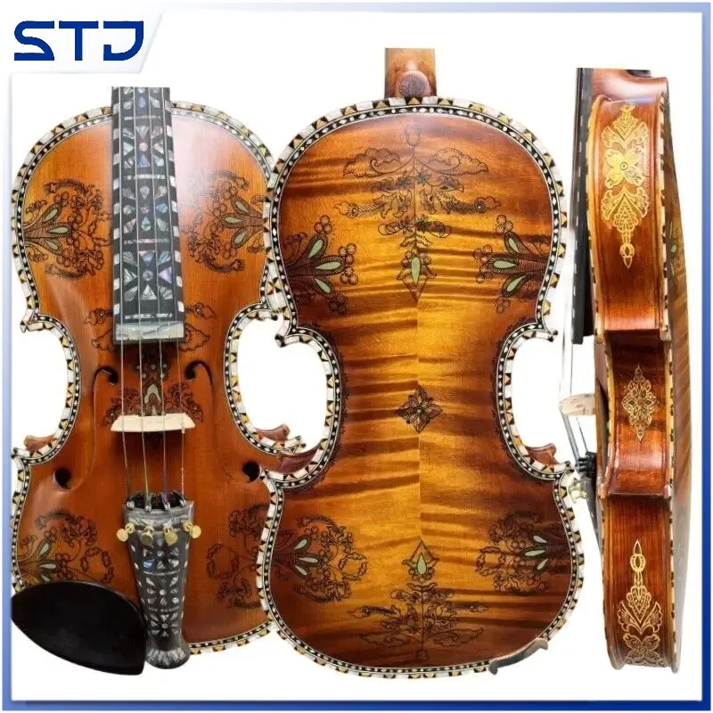 

Norwegian fiddle Hand made 4strings 4/4 violin Hardanger fiddle,powerful sound