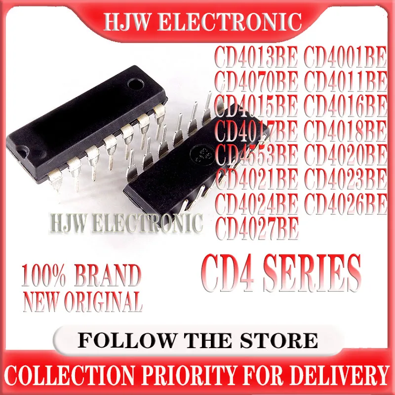 

10PCS CD4013BE CD4013 DIP CD4001BE CD4007BE CD4011BE CD4015BE CD4016BE CD4017BE CD4018BE CD4020BE CD4021BE CD4070BE CD4553BE