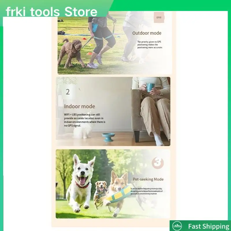 4G Dog Tracking Collar Locator IP67 Waterproof With Google Map Real Time Tracking For Pets GPS Locator-A79G