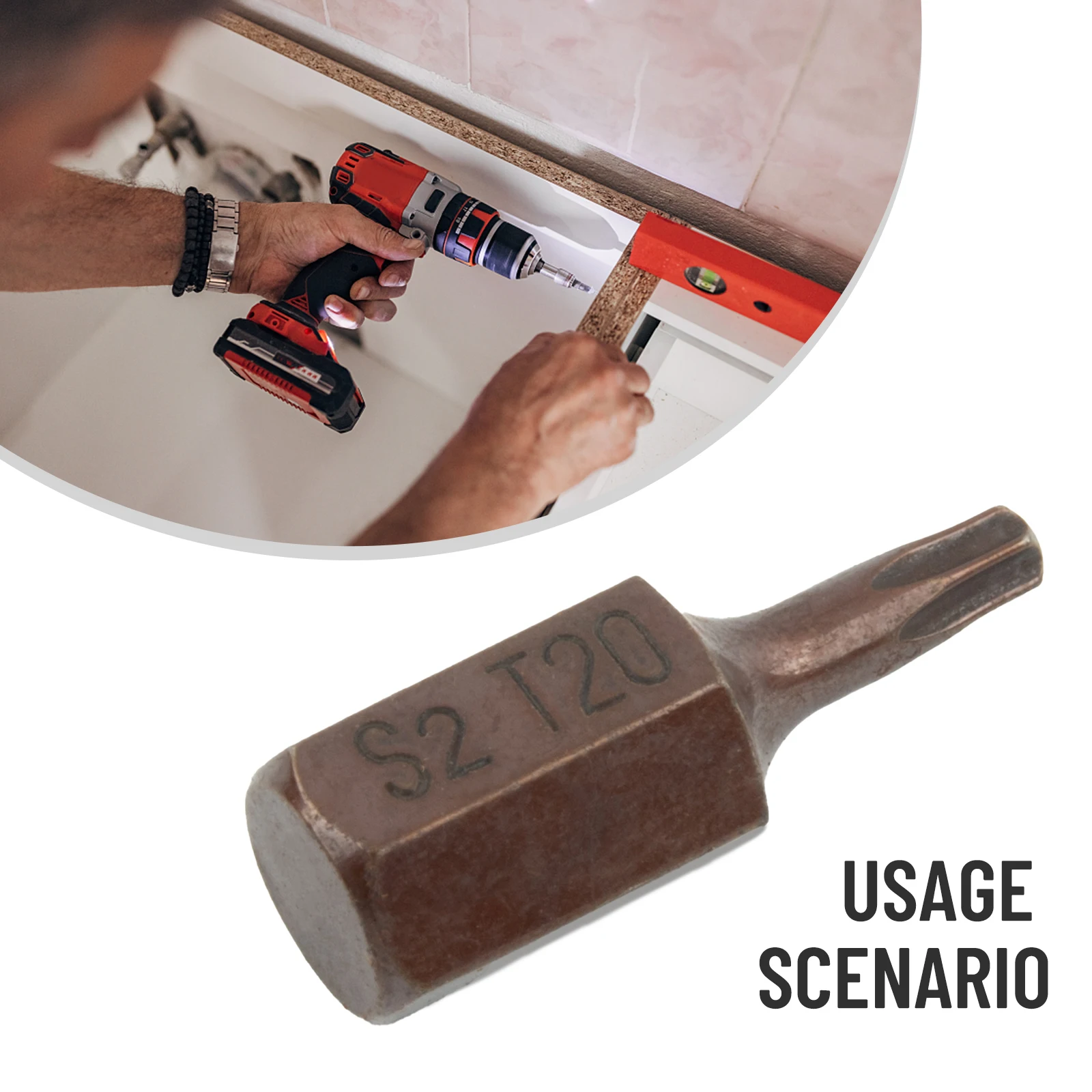 T20/25/30/40/45/50/55 puntas de destornillador eléctrico vástago hexagonal puntas de cabeza de lote herramientas 30MM juego de brocas de llave eléctrica