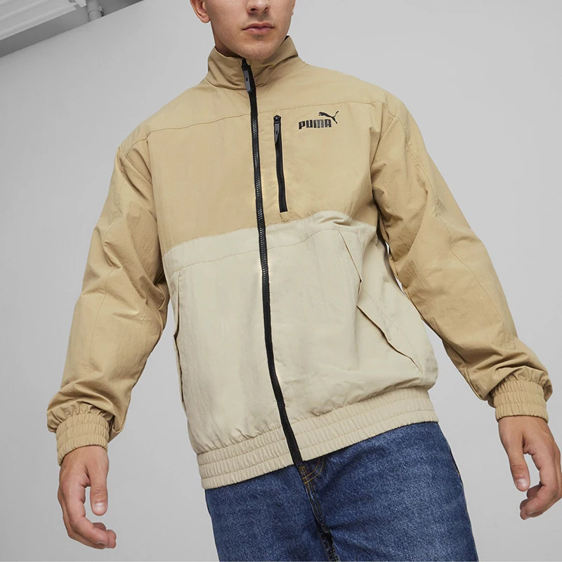 

Puma, новинка 2024, мужская тренировочная спортивная тканая куртка с воротником-стойкой 627117-83