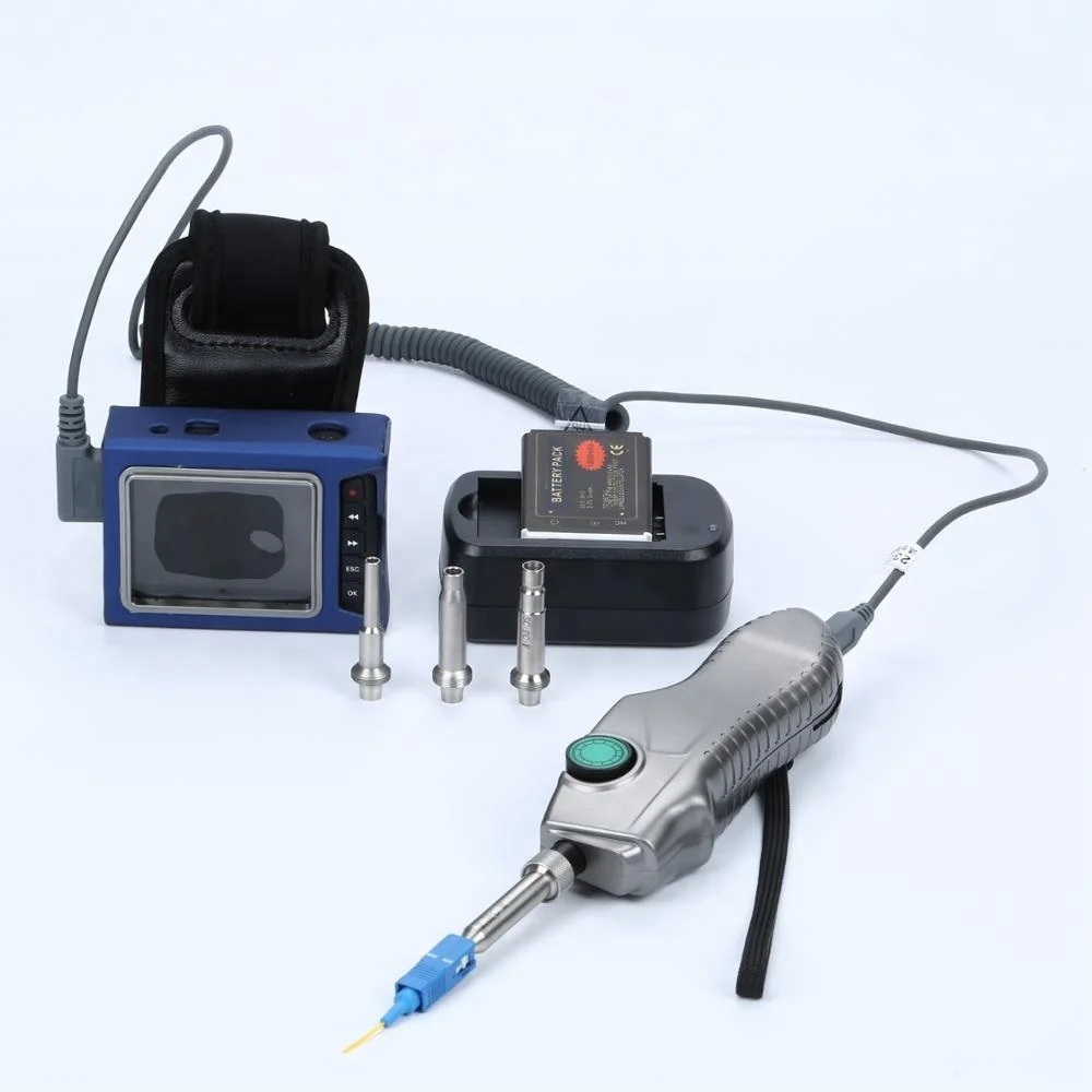 Handheld High Resolution Fibre Optique Inspector Kit FTTH Optical Connectors Inspection Probe Optic Scope Microscope