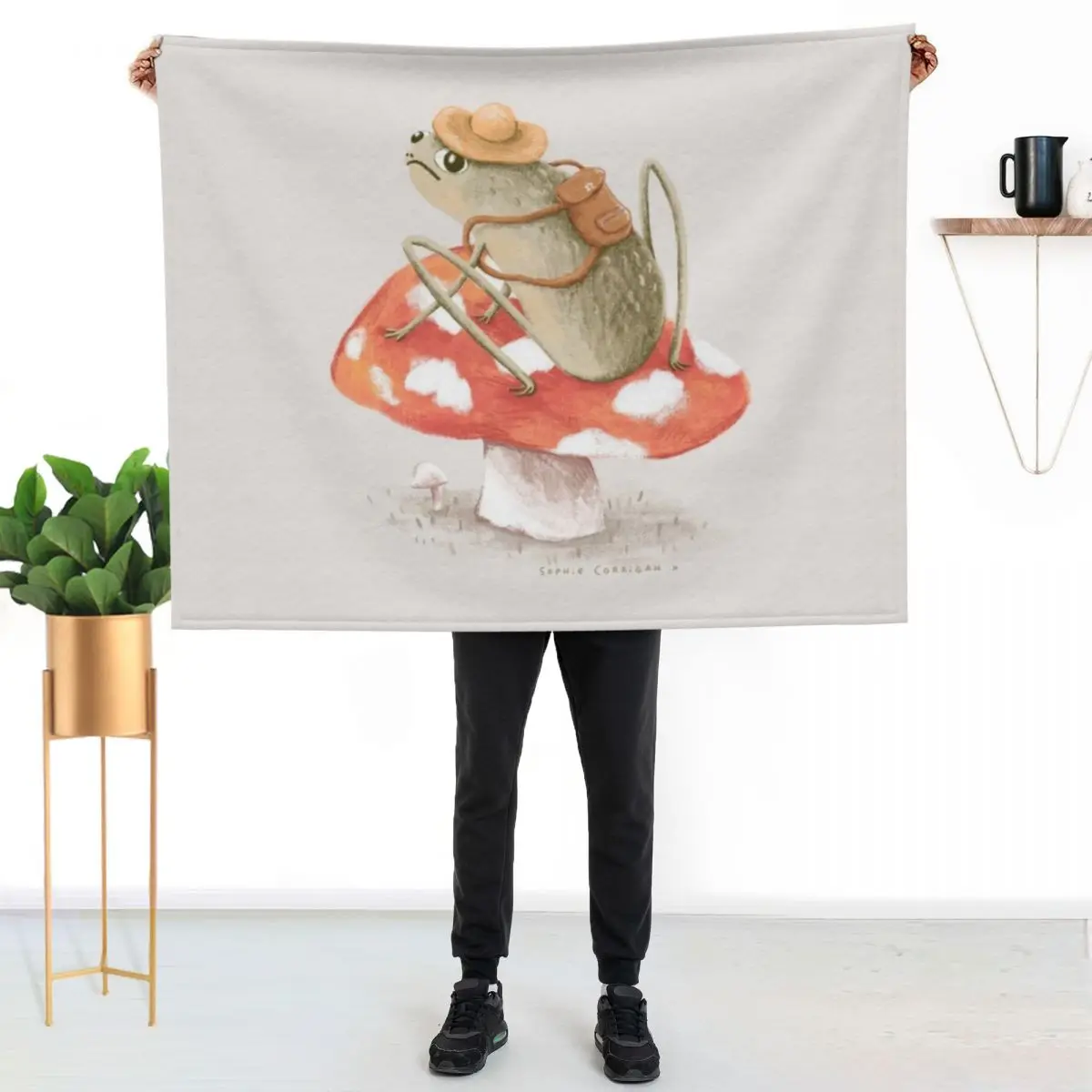Awkward Toad Ready for Adventure Throw Blanket Nap For Sofa Thin Camping Extra Large Throw Fashion Sofas Warm Blankets