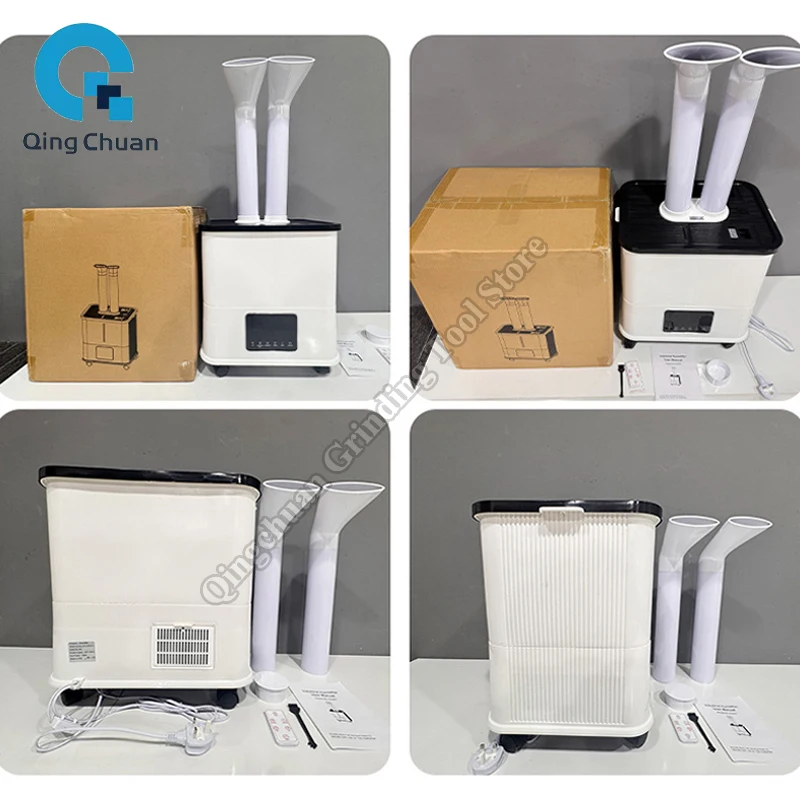 Humidifier 30L Ultrasonic Industrial High-Capacity Heavy Fog Six Core Double Tube Humidification Atomizer Spray Machine