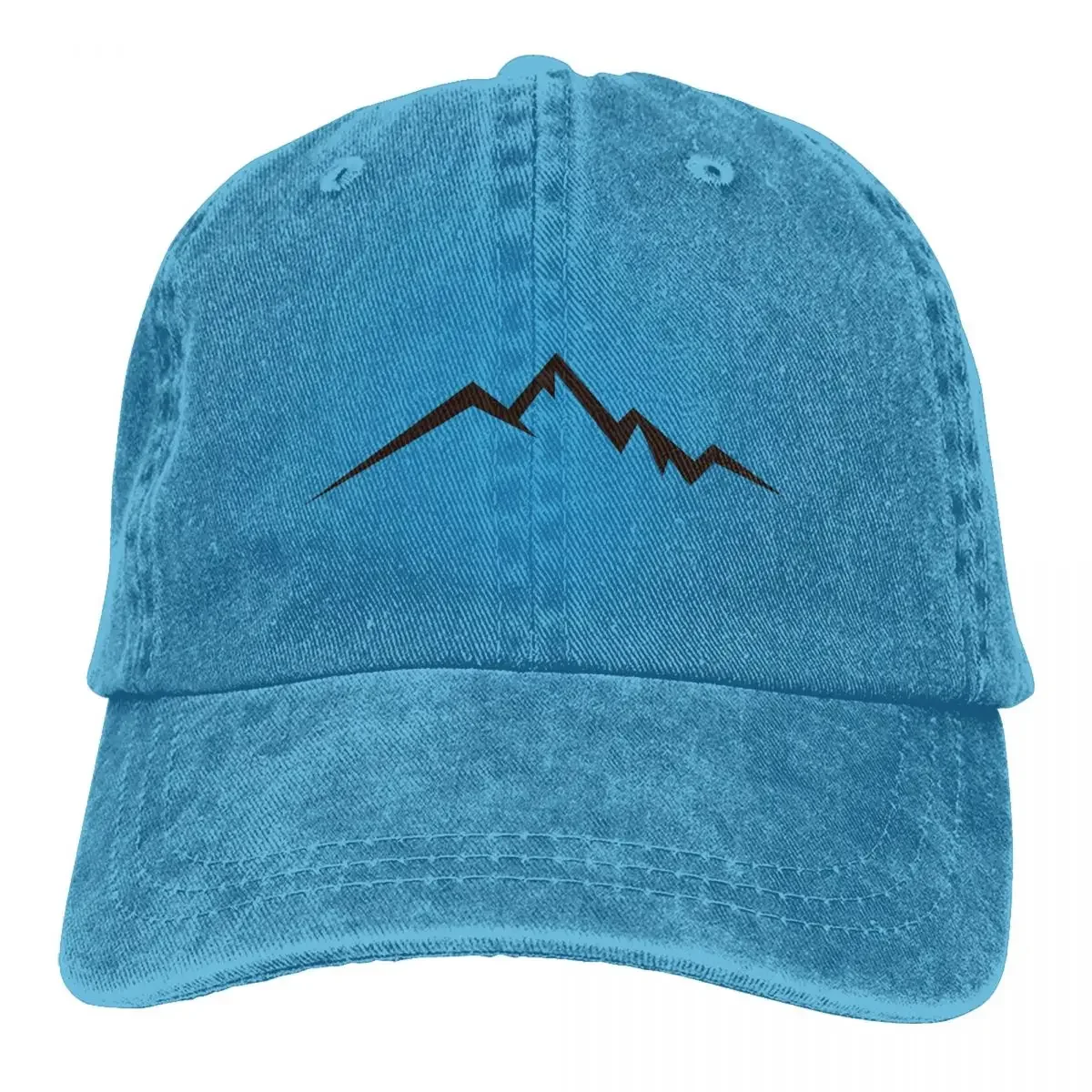 Gorra de béisbol lavada con logotipo de montaña, gorro de Hip Hop, Unisex, para adolescentes, diseño de caza y acampada, Primavera