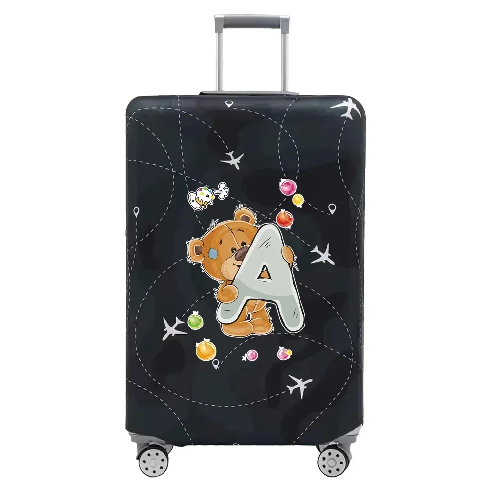 Travel Suitcase Set Is Suitable for 18-32 Inch Thick Dust Covers Travel Accessories Luggage Protection Covers Bear Printing