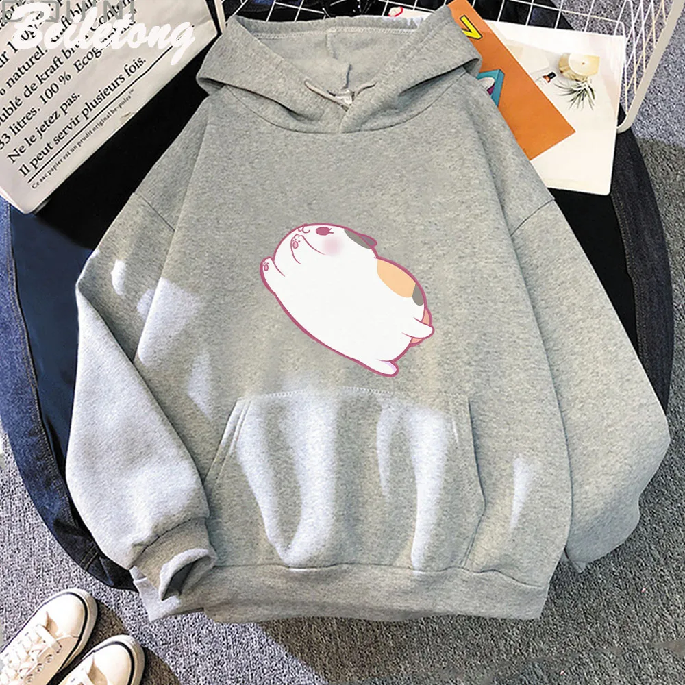 Fat Cat Anime Hoodies Final Fantasy XIV Women Kawaii Cartoon Sweatshirts Casual Plus Size Hooded Pullover Female Streetwear