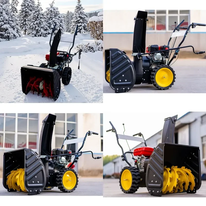 Handheld Snow Blower Electric Start Snow Thrower Multi-Function Rolling Brush Snow Blower