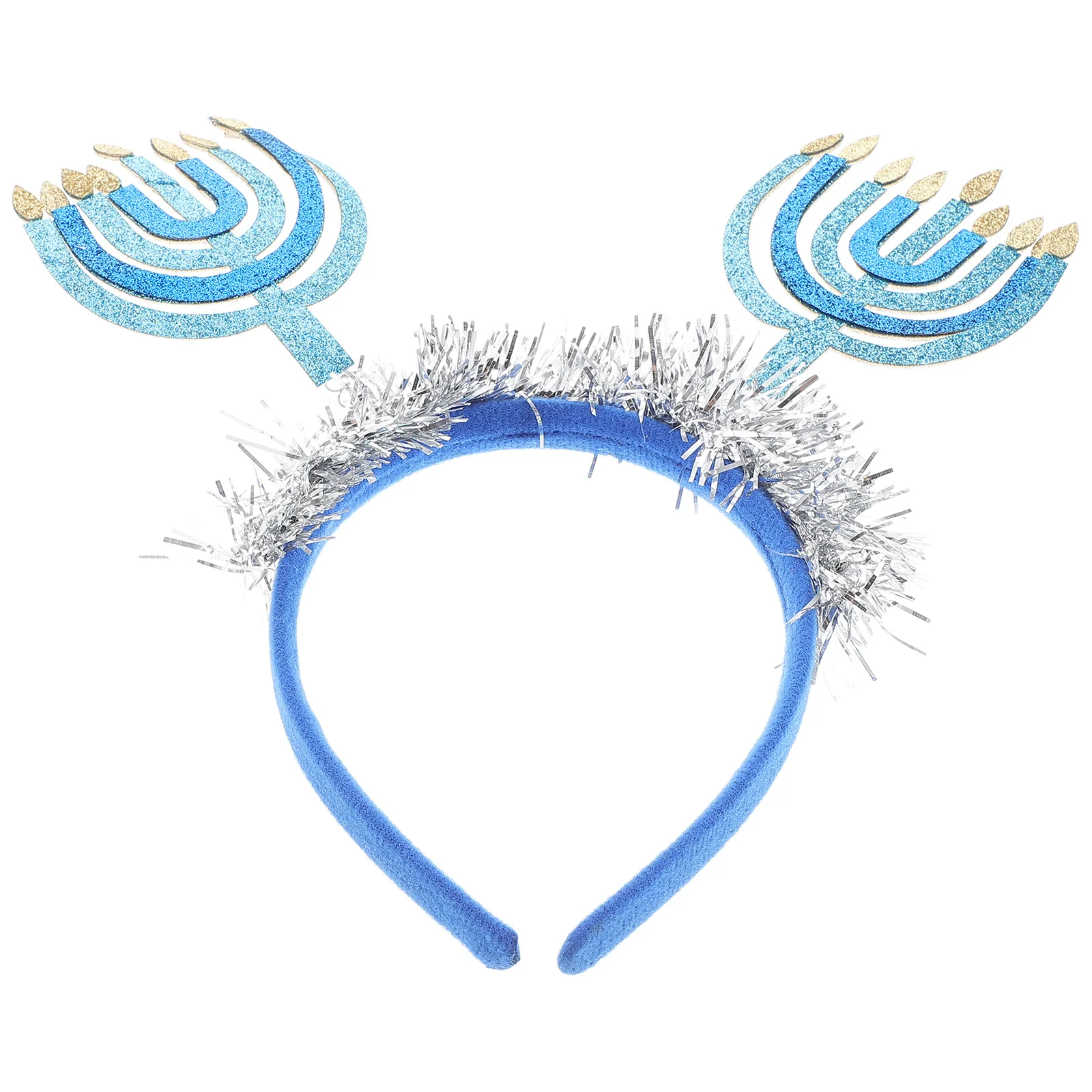 

Hanukkah Themed Headdress Decorative Holiday Headband for Hanukkah Parties Festival Celebrations and Photo Booth Props