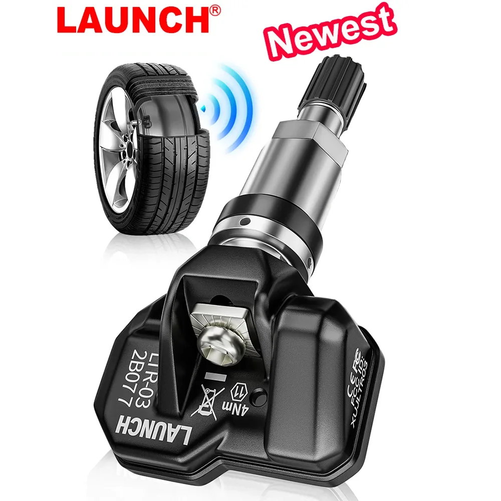 

LAUNCH LTR03 Датчик TPMS 315 МГц 433 МГц Программируемый датчик 2 в 1 Универсальный датчик контроля давления в шинах Программирование
