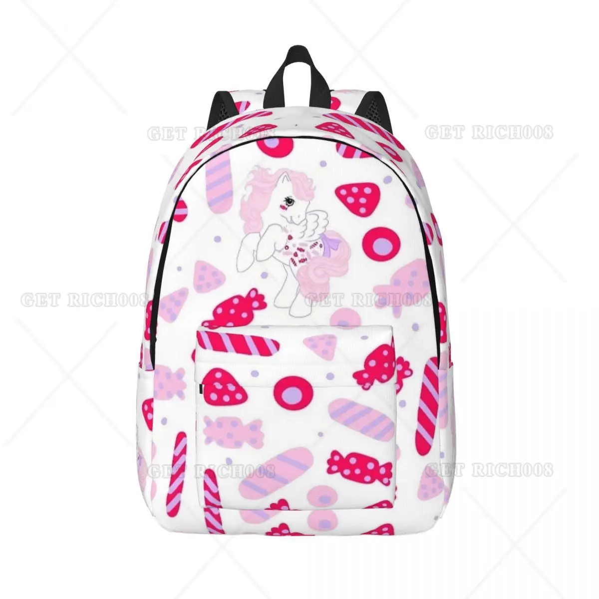 

Рюкзак My Little Unicorn Fancy Yum Yum для мужчин и женщин, модный студенческий деловой рюкзак, холщовая сумка для колледжа с пони, уличная сумка