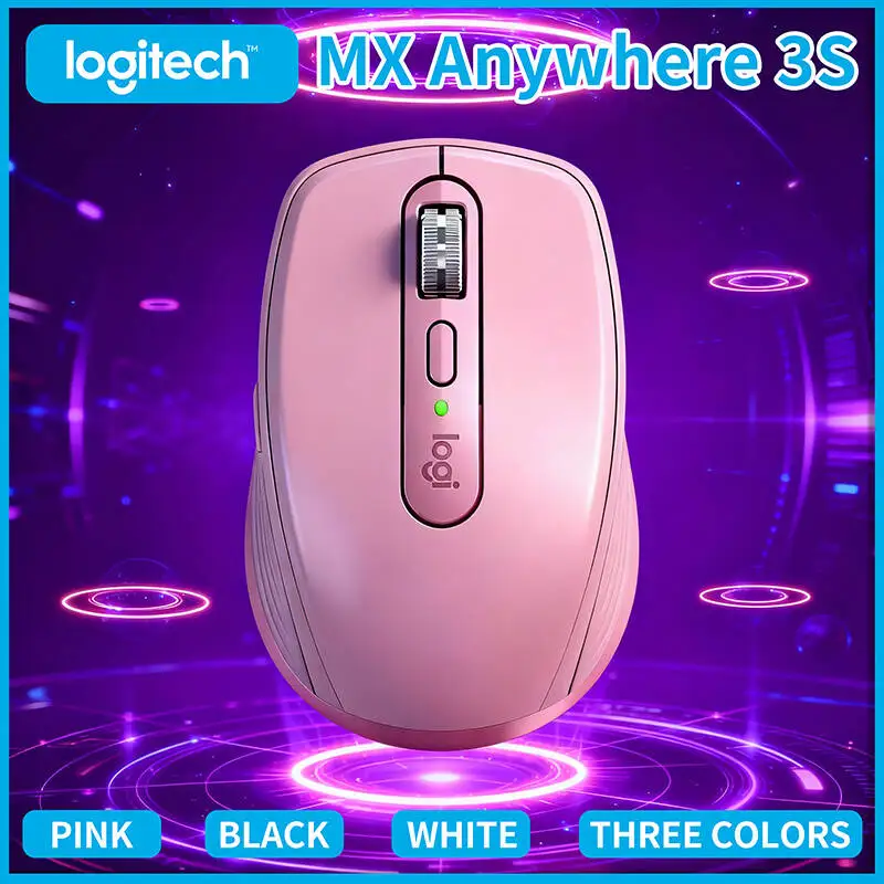 

Компактная мышь Logitech MX Anywhere 3S, эргономичный дизайн, перезаряжаемая, с быстрым прокруткой для портативных ПК Mac